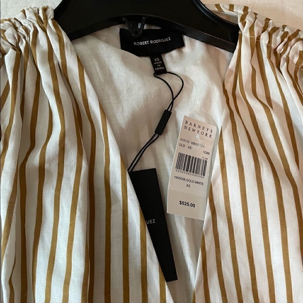 Robert Rodriguez Mariel Striped Midi Sundress, NWT From Barney’s New York - Picture 12 of 16